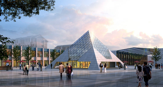 富锦金字塔网架